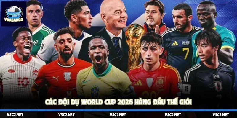 Các đội dự World Cup 2026 hàng đầu thế giới