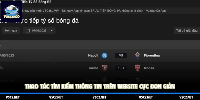 Thao tác tìm kiếm thông tin trên website cực đơn giản